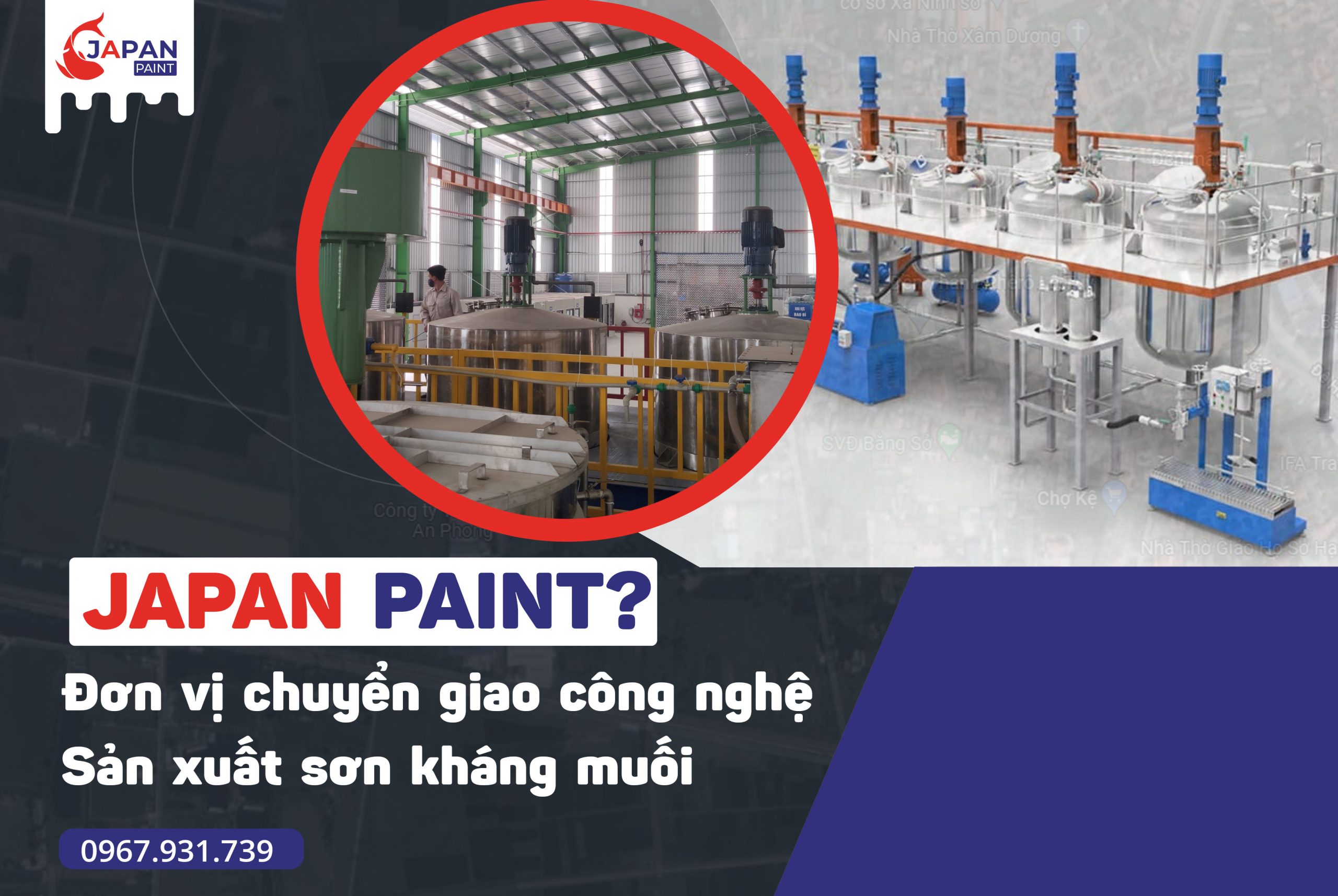 JAPAN PAINT đơn vị chuyển giao công nghệ sản xuất sơn kháng muối