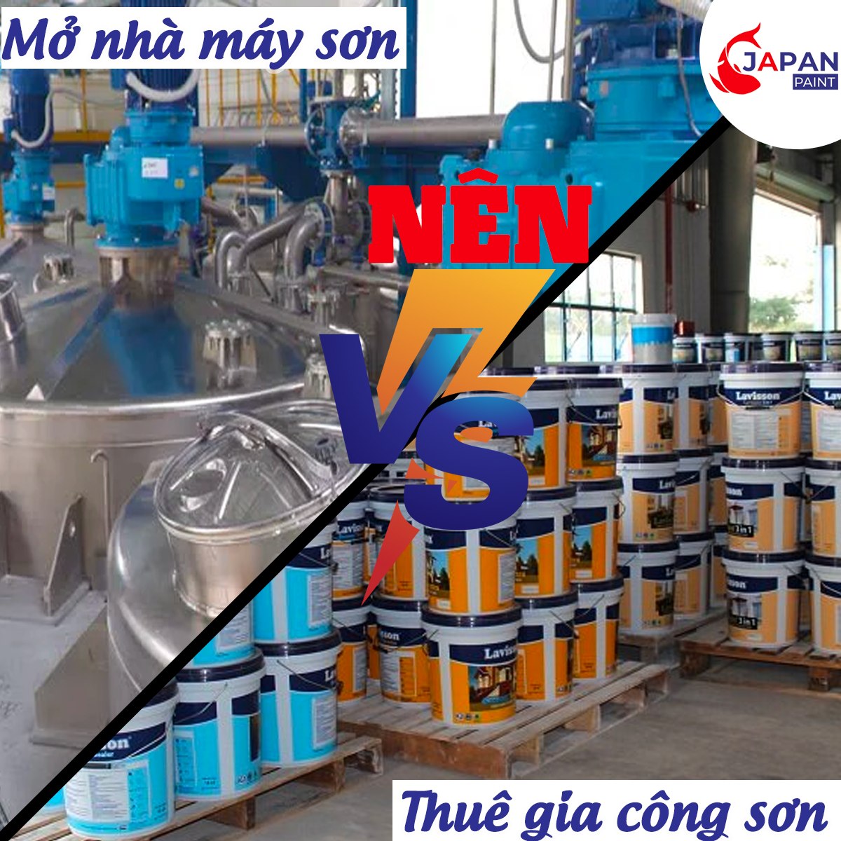 Nên mở nhà máy hay thuê gia công sơn